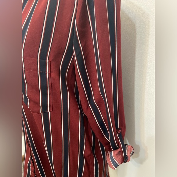 FOREVER 21 Large SHIRT DRESS striped - Picture 5 of 7